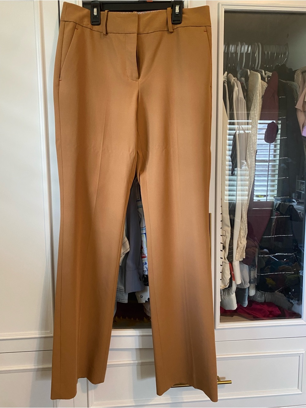 Tommy Hilfiger Camel/Tan Tailored Wide-Leg Trousers
